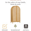Bondi Cane Assembled Armoire in Honey - Storage - 9