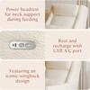 Kiwi Plus Power Recliner and Swivel Glider with Power Adjustable Headrest and USB Port in Performance Ivory Boucle - Glider - 12