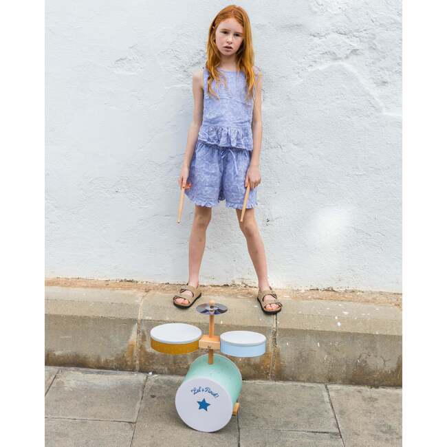 Blue Stars Top and Shorts Set - Mixed Apparel Set - 2