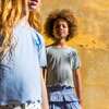 Grey Sequin Star Ribbed Top - T-Shirts - 3