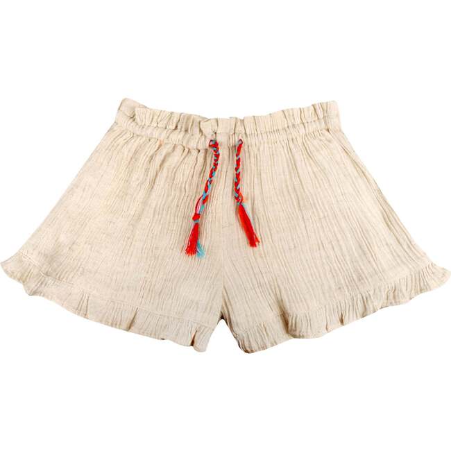 Beige Waves Shorts