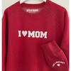 I Love Mom Sweatshirt, Red - Sweatshirts - 2