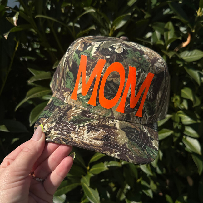 MOM Neon Printed Hat, Camo - Hats - 2