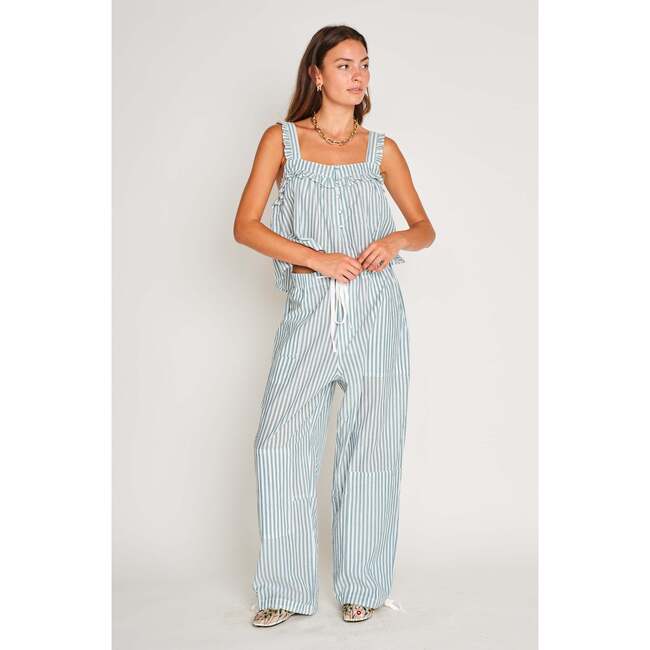 Mndi Tank, Fob Blue Stripe - Blouses - 2