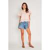 Lulu Top, Pink/Orange Str - Blouses - 1 - thumbnail