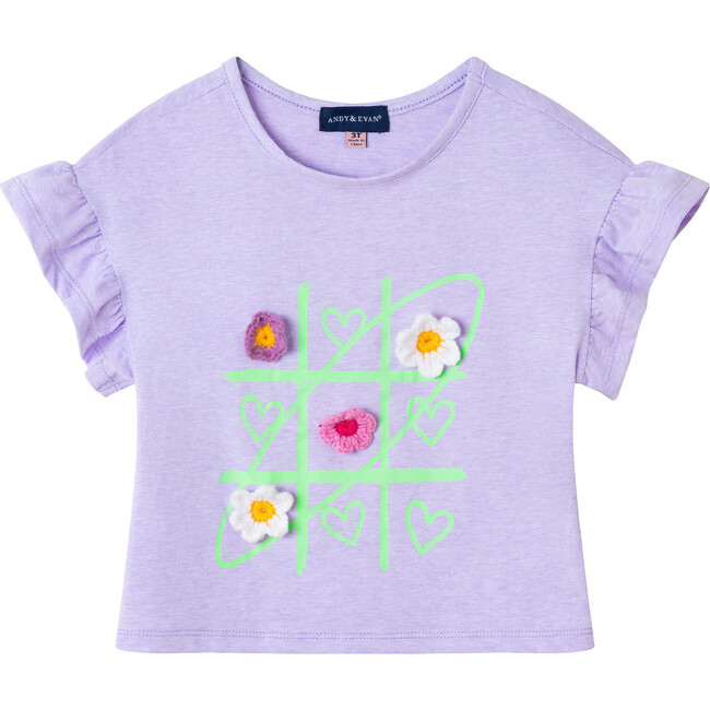 Kids Tic Tac Toe Graphic Tee, Purple
