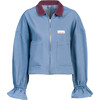 Women's Denim Jacket, Stone Blue - Denim Jackets - 1 - thumbnail