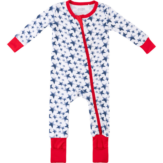 Baby Bamboo Pajamas W/ DreamCuffs®, Stars - Footie Pajamas - 2