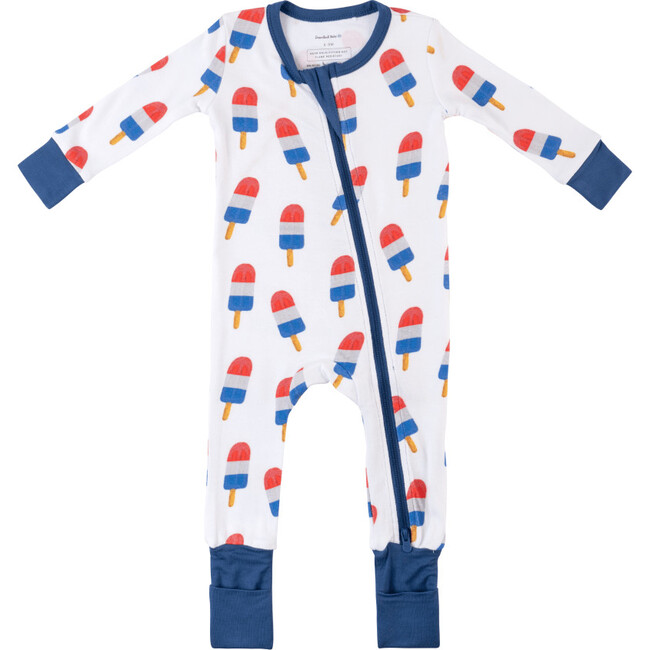 Baby Bamboo Pajamas W/ DreamCuffs®, Patriotic Popcicle - Footie Pajamas - 2