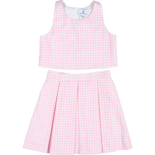 Houndstooth Top and Pleated Skirt