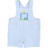 Check Seersucker Shortall With Soccer Goal - Rompers - 1 - thumbnail