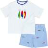 Jr. Cord Short W/Embroidered Fishing Lures - Shorts - 2