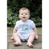 Check Seersucker Shortall With Soccer Goal - Rompers - 2