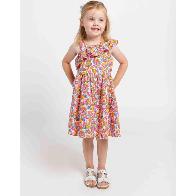 Leaf Print One Shoulder Dress - Dresses - 3