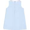 Stripe Birdseye Pique Dress with Petal Collar and Flowers - Dresses - 3