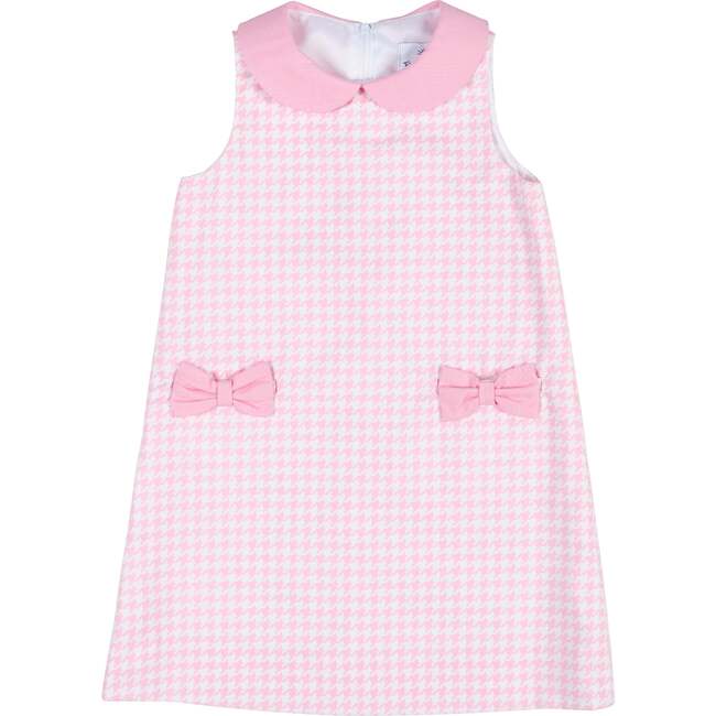 Houndstooth Dress with Bow Pockets