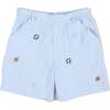 Check Seersucker Short W/Embroidered Sport Balls - Shorts - 1 - thumbnail