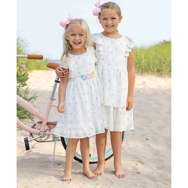 Printed Floral Dress With Ruffles - Dresses - 2