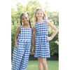 Plaid Seersucker Dress w/ Side Cut-Out - Dresses - 2
