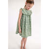 Britta Sleeveless Dress, Mimosa Flower Teal - Dresses - 2