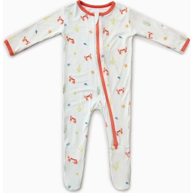 Zippered Footie, Crab