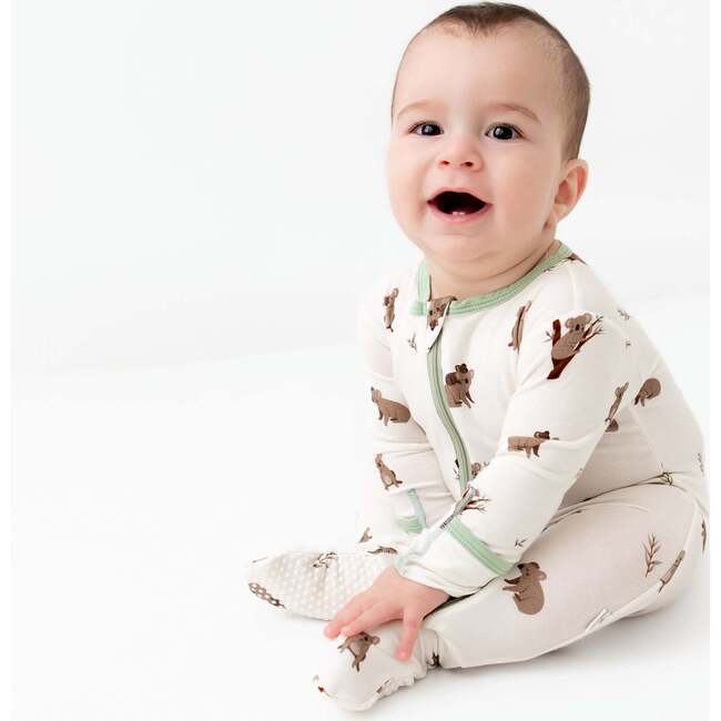 Zippered Footie, Koala - Footie Pajamas - 3
