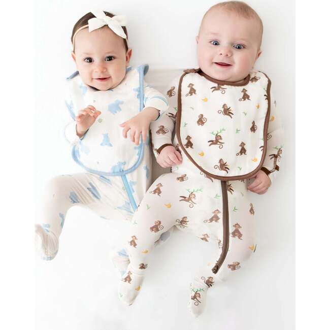 Bib Set, Hippo & Monkey - Bibs - 4