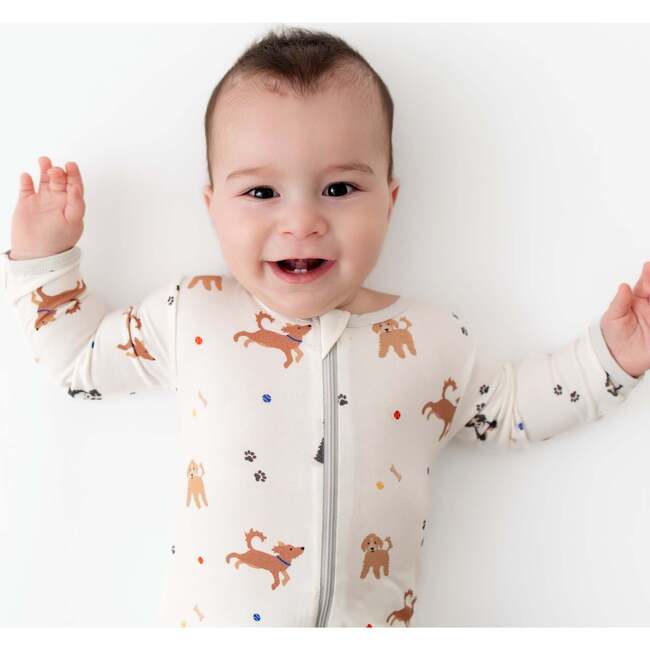 Zippered Footie, Dogs - Footie Pajamas - 2