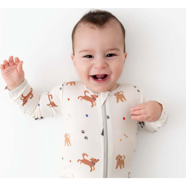 Zippered Footie, Dogs - Footie Pajamas - 4