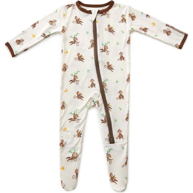Zippered Footie, Monkey