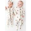 Zippered Footie, Monkey - Footie Pajamas - 4