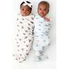Swaddle Set, Hippo & Monkey - Swaddles - 2