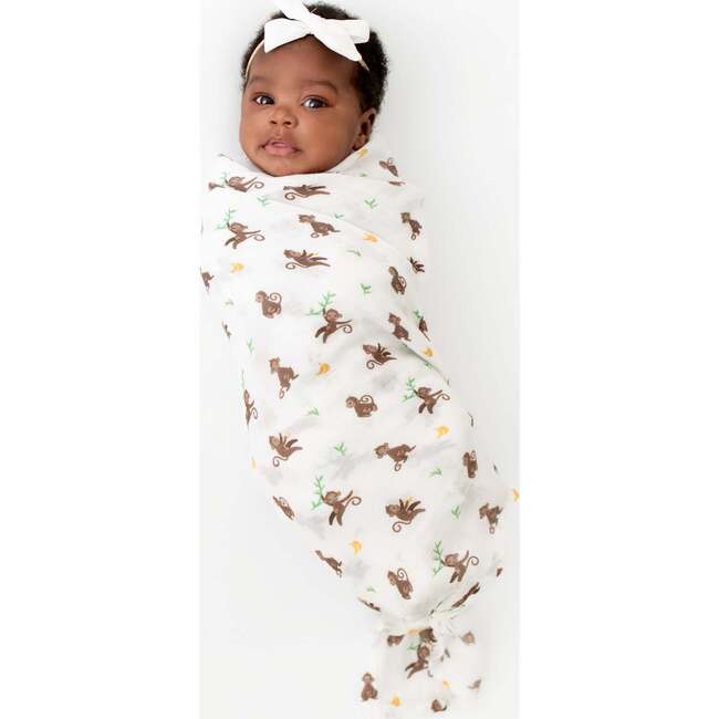 Swaddle Set, Hippo & Monkey - Swaddles - 6