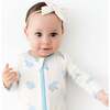 Zippered Footie, Hippo - Footie Pajamas - 4