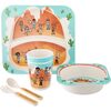 Western Collection 5-Piece Set, Brown - Tableware - 1 - thumbnail