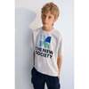 Mykonos T-shirt Grey Melange Grey - T-Shirts - 2