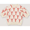 Oia Top Lobster Motif White - Blouses - 1 - thumbnail