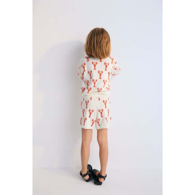 Oia Top Lobster Motif White - Blouses - 2