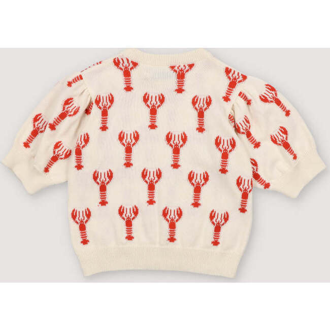 Oia Top Lobster Motif White - Blouses - 3