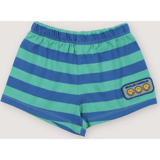 Smiley Baby Short Stripes Cobalto Blue