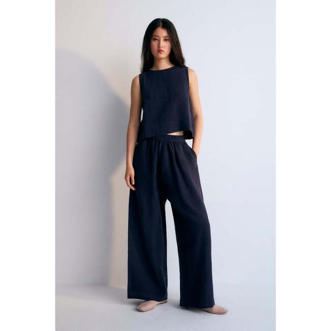 Hera Woman Palazzo Navy - Pants - 2