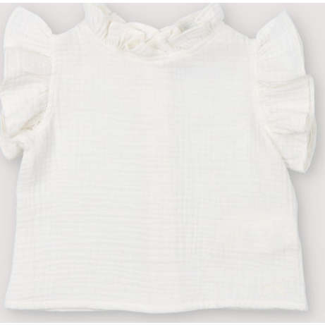 Spyros Baby Blouse Coconut White