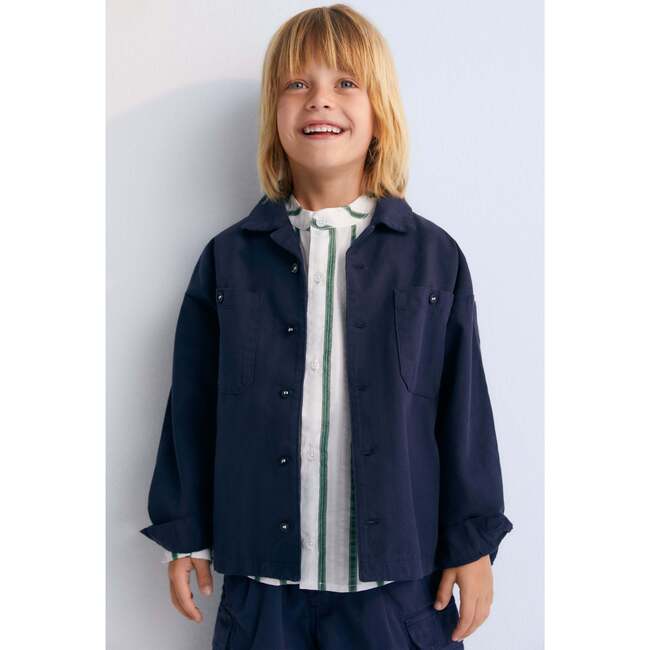 Rodas Overshirt Navy - Shirts - 3