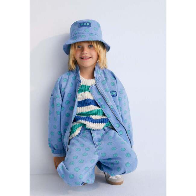 Smiley Denim Bucket SmileyWorld® Blue - Sun Hats - 3