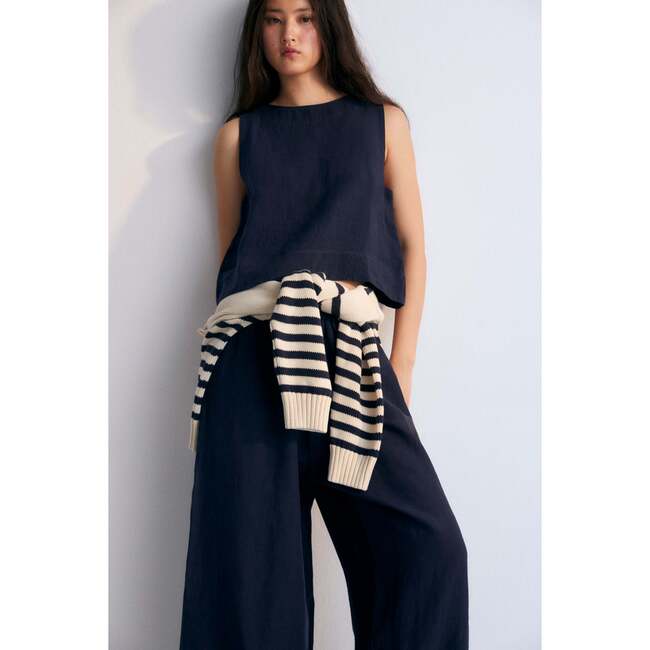 Hera Woman Palazzo Navy - Pants - 4