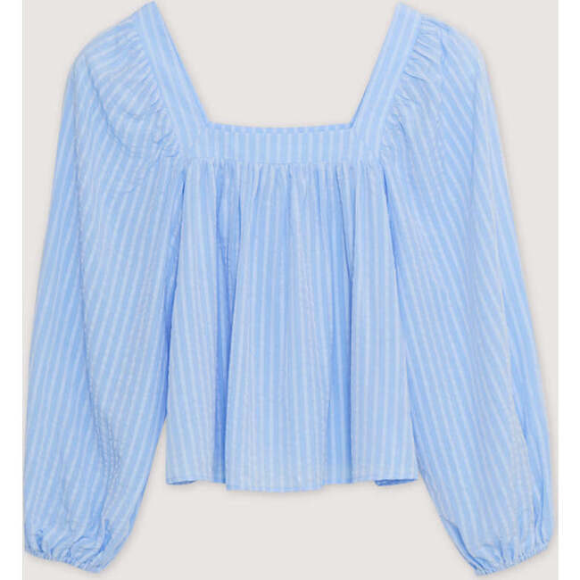 Symi Woman Blouse Powder Blue Blue