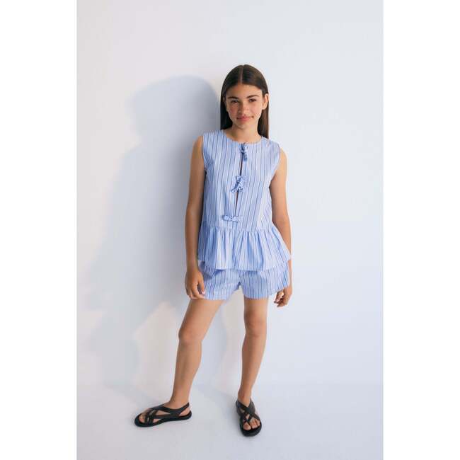 Hebe Teen Blouse Blue