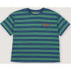 Smiley T-shirt Stripes Cobalto SmileyWorld® Blue - T-Shirts - 1 - thumbnail