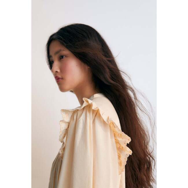 Preveza Woman Blouse beige - Blouses - 3