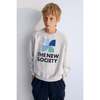 Mykonos Sweatshirt Grey Melange Grey - Sweatshirts - 2